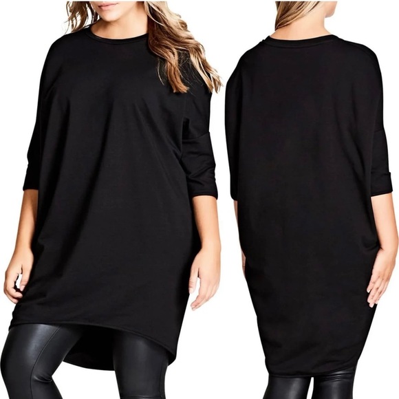 city chic oversize knit tee